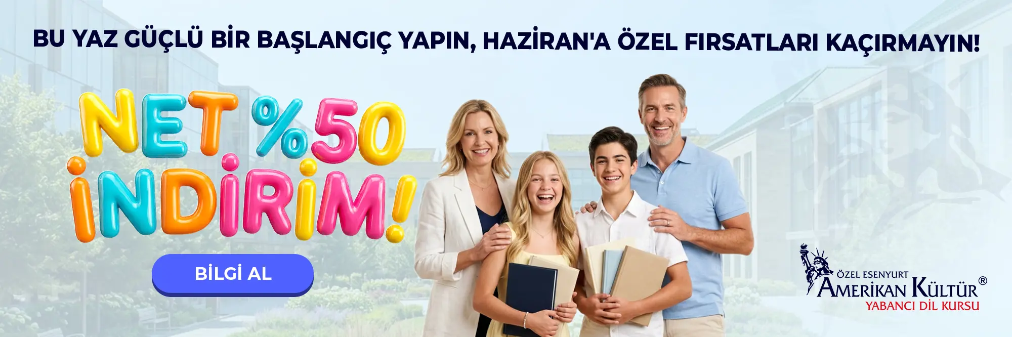 Haziran'a Özel Fırsatları Kaçırmayın! Net %50 İndirim!