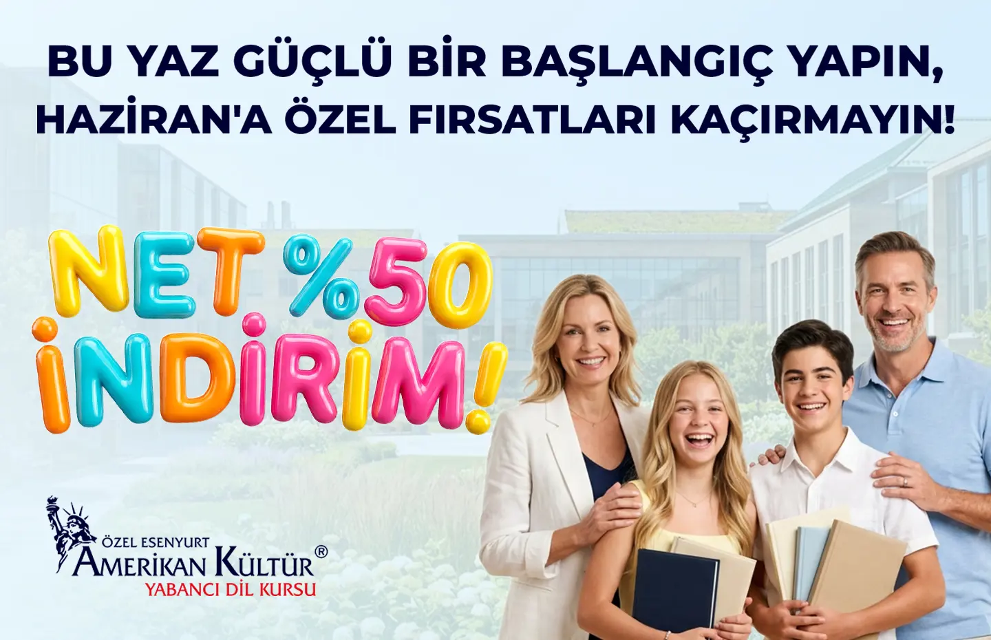Haziran'a Özel Fırsatları Kaçırmayın! Net %50 İndirim!